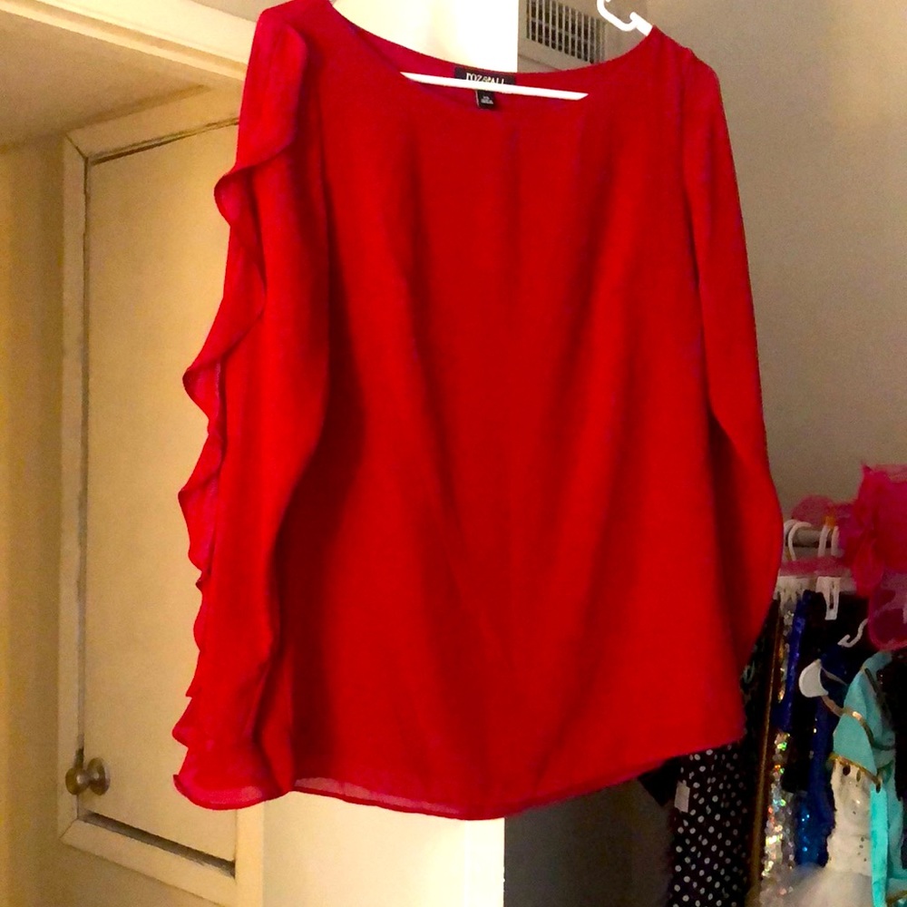 Red women’s blouse